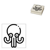 Octopus Rubberstempel (Gestempeld)