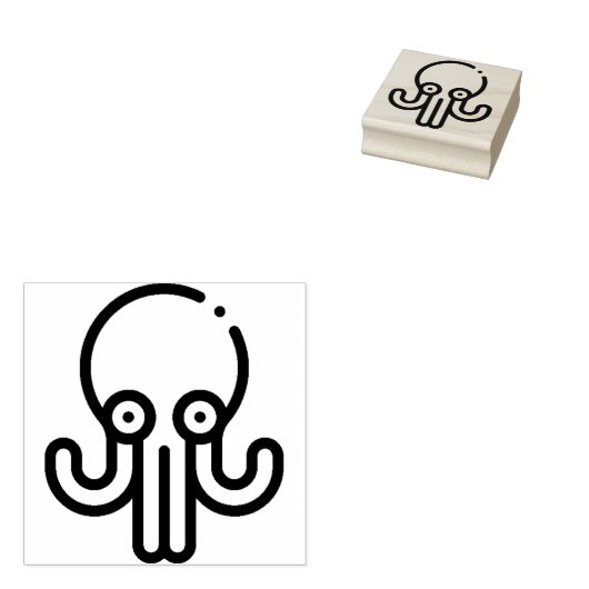 Octopus Rubberstempel (Gestempeld)
