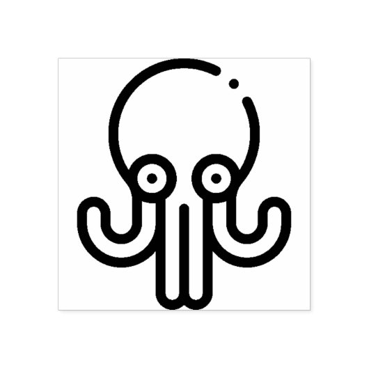 Octopus Rubberstempel (Afrduk)