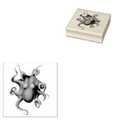 octopus rubberstempel (Gestempeld)