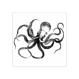 Octopus Rubberstempel