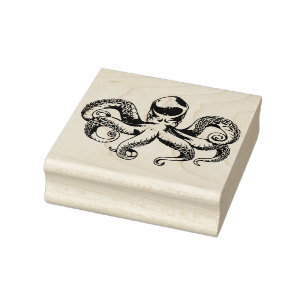 octopus rubberstempel