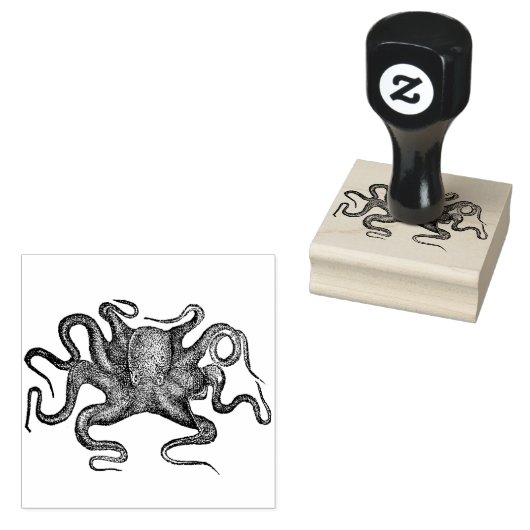 Octopus Rubberstempel (Gestempeld)