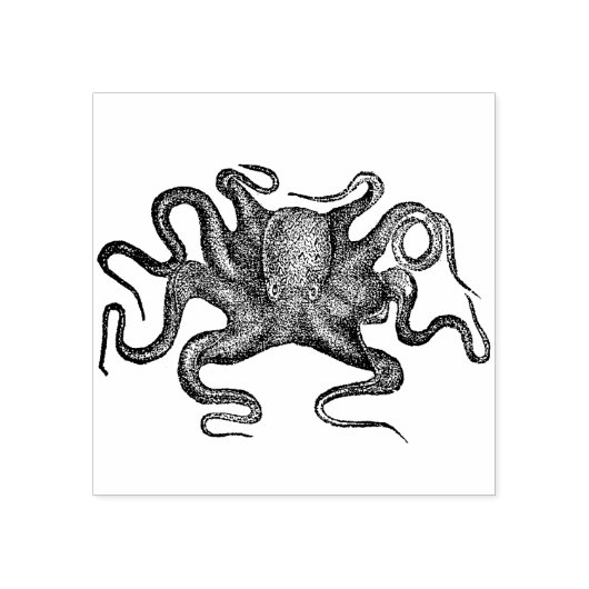 Octopus Rubberstempel (Afrduk)