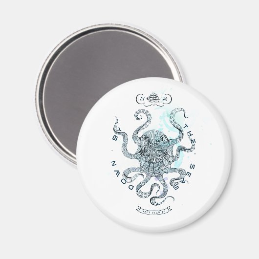 Octopus - Salt Club 76 - Down by the Zee Magneet (Voorkant / Achterkant)