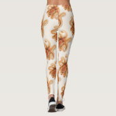 Octopus Salutii, Vintage Marine Aquatic Animals Leggings (Achterkant)