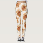 Octopus Salutii, Vintage Marine Aquatic Animals Leggings (Voorkant)