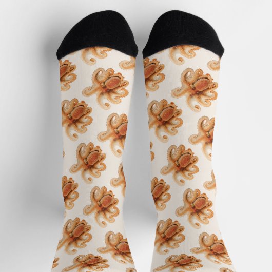 Octopus Salutii, Vintage Marine Aquatic Animals Sokken (Top)