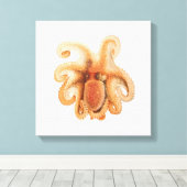 octopus salutii, zeewaterdieren canvas afdruk (Insitu (Houten vloer))