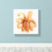 octopus salutii, zeewaterdieren canvas afdruk (Insitu (Houten vloer))