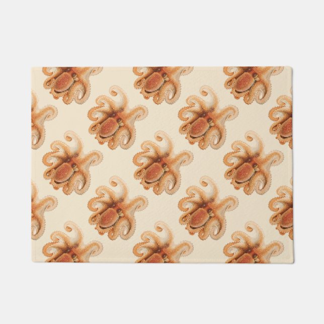  octopus salutii, zeewaterdieren deurmat (Voorkant)