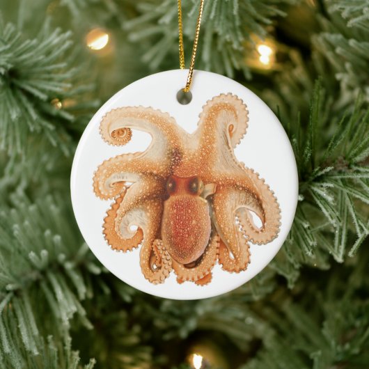  octopus salutii, zeewaterdieren keramisch ornament (Boom)