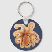  octopus salutii, zeewaterdieren sleutelhanger (Voorkant)