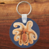  octopus salutii, zeewaterdieren sleutelhanger (Achterkant)