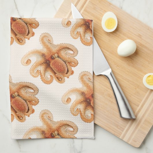  octopus salutii, zeewaterdieren theedoek (Quarter Fold)