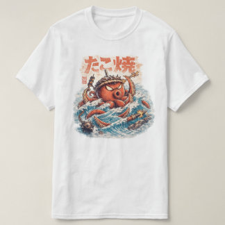 Octopus Samurai Wraak – Japans Geïnspireerde Oceaa T-shirt