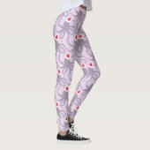 Octopus Santa Hat Paarse Kerstmis Leggings (Rechts)