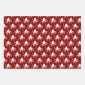 Octopus Santa Hat Pink Red Animal Kerstmis Inpakpapier Vel (Voorkant 3)