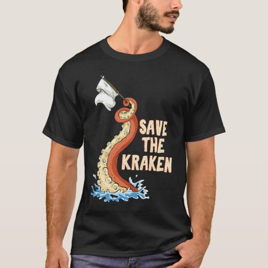 Octopus  Save The Kraken T-shirt (Voorkant)