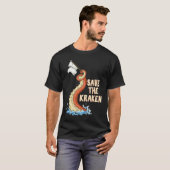 Octopus  Save The Kraken T-shirt (Voorkant volledig)