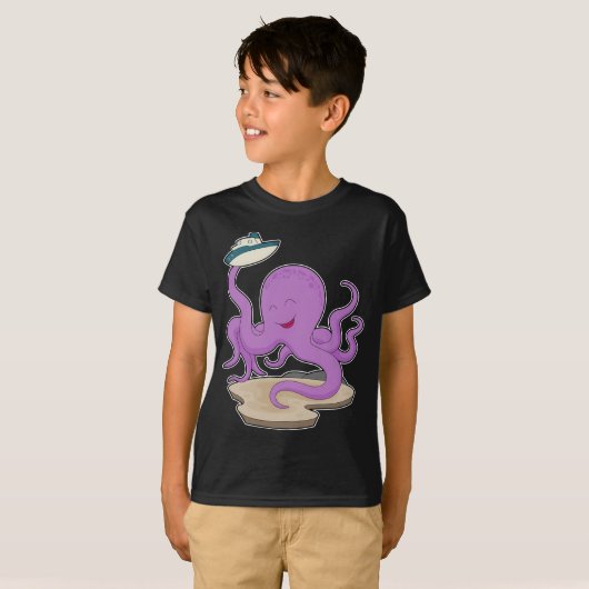 Octopus Schatkist T-shirt (Voorkant volledig)