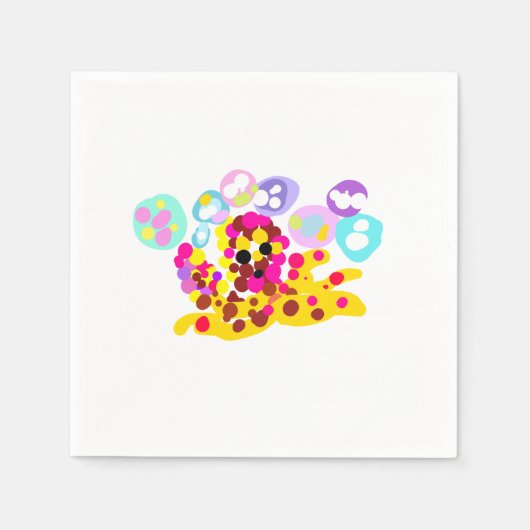 Octopus schattig servet (Voorkant)