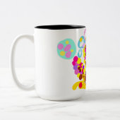 Octopus schattig tweekleurige koffiemok (Links)