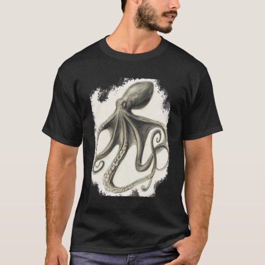 Octopus schets t-shirt (Voorkant)