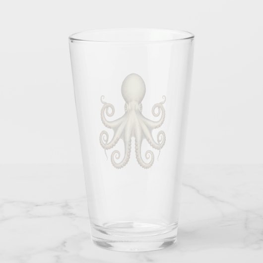 Octopus scientific diagram unique artwork retro  glas (Achterkant)