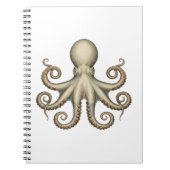 Octopus scientific diagram unique artwork retro notitieboek (Voorkant)