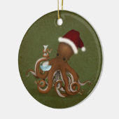 Octopus Scientist Steampunk Vintage Inspired Keramisch Ornament (Links)