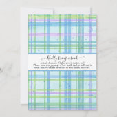 Octopus Seahorse Starfish Beach Blue Baby shower (Achterkant)