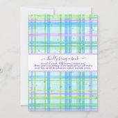 Octopus Seahorse Starfish Beach Paars Baby shower (Achterkant)