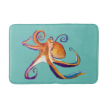 Octopus sealife waterverf kunst