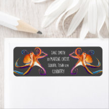 Octopus sealife waterverf kunst