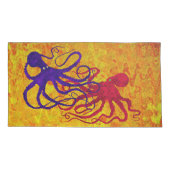 Octopus - Set van Koning Kussenslopen (Achterkant-Links)