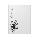 Octopus Silhouet Thunder_Cove Notitieblok (Linkerzijde)