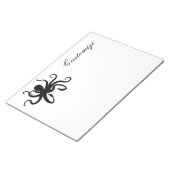 Octopus Silhouet Thunder_Cove Notitieblok (Schuin)