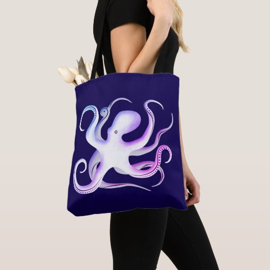 Octopus Silhouette Art Tote Bag (Dichtbij)