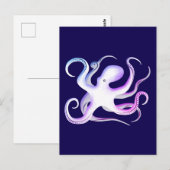 Octopus Silhouette Briefkaart (Voorkant / Achterkant)