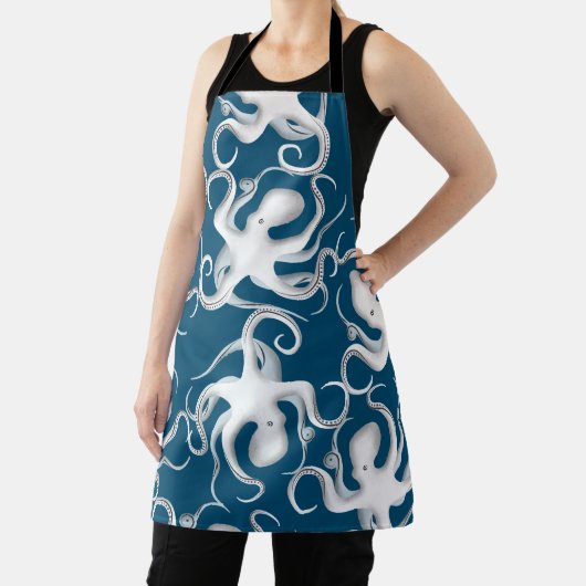 Octopus Silhouette Pattern Schort (Insitu)