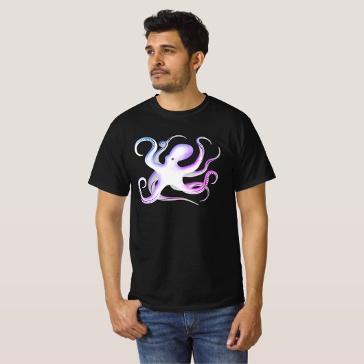 Octopus Silhouette T-shirt (Voorkant volledig)