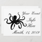 Octopus Silhouette Thunder_Cove (Voorkant / Achterkant)