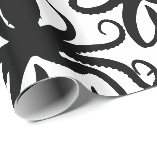 Octopus Silhouette Thunder_Cove Classic Cadeaupapier (Rol Hoek)