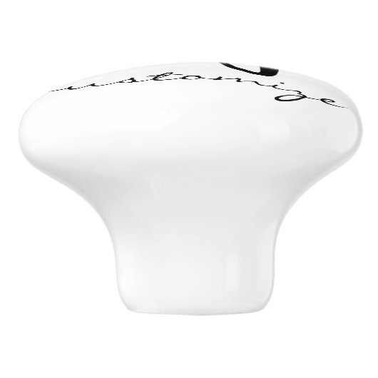 Octopus Silhouette Thunder_Cove Keramische Knop (Zijkant)