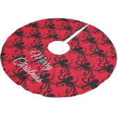 Octopus Silhouette Thunder_Cove Kerstboom Rok (Gekanteld)