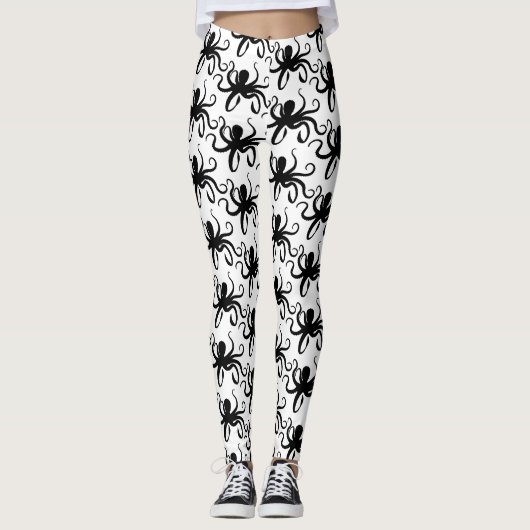 Octopus Silhouette Thunder_Cove Leggings (Voorkant)