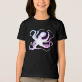 Octopus Silhouette Tri-Blend Shirt (Voorkant)