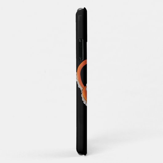 Octopus Sinaasappel Mandala Blauw Case-Mate iPhone Case (Achterkant/rechts)