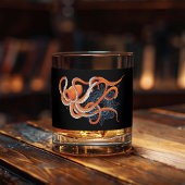 Octopus Sinaasappel Mandalla Blauw Whisky Glas